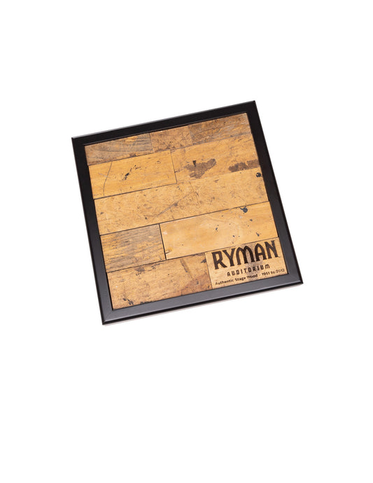 Ryman Official Stage Wood from 1951 to 2012 Finished 12 x 12 Framed Piece