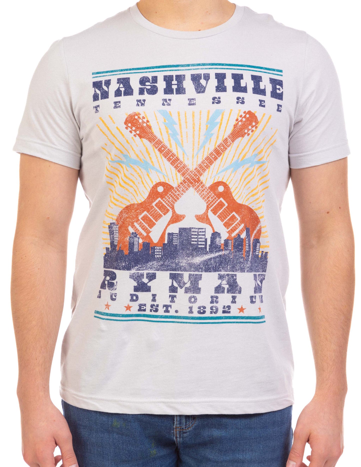 Ryman Skyline Crossed Guitars T-Shirt