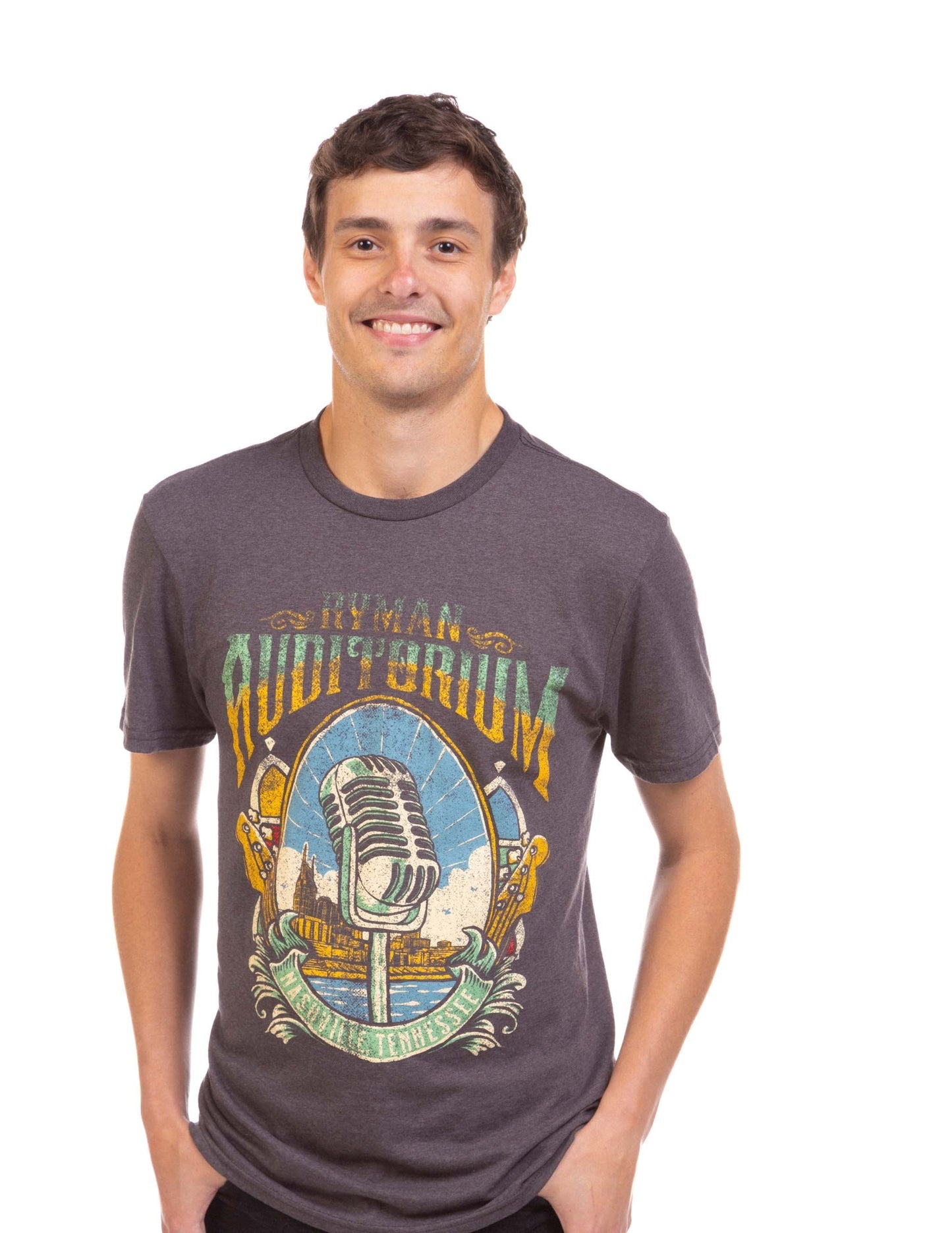 Ryman Skyline Retro Mic T-Shirt