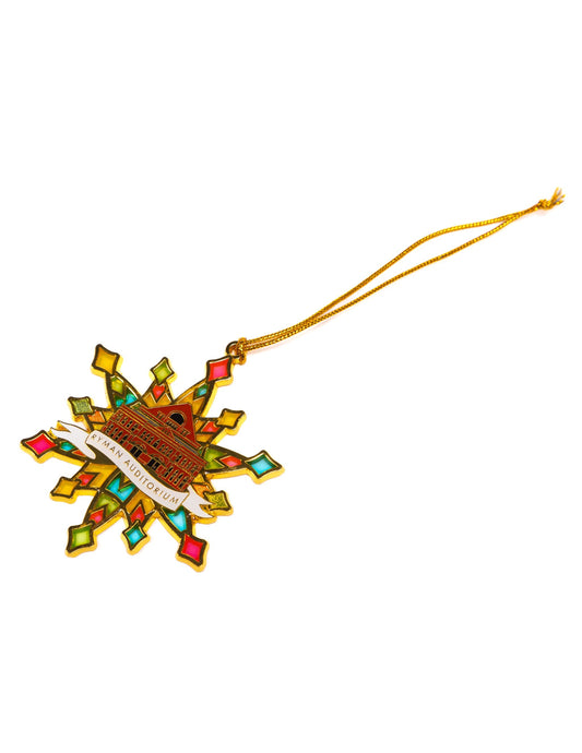 Ryman Stained Glass Snowflake Ornament