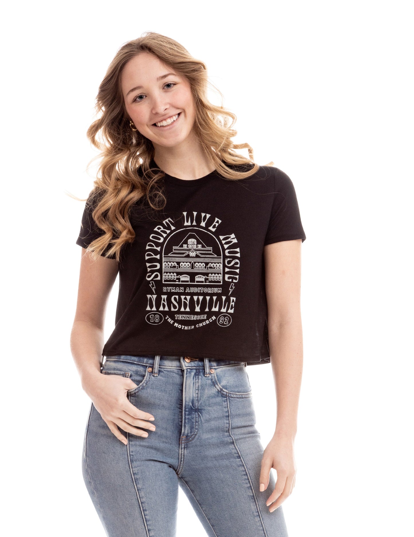 Ryman Support Live Music Cropped Top