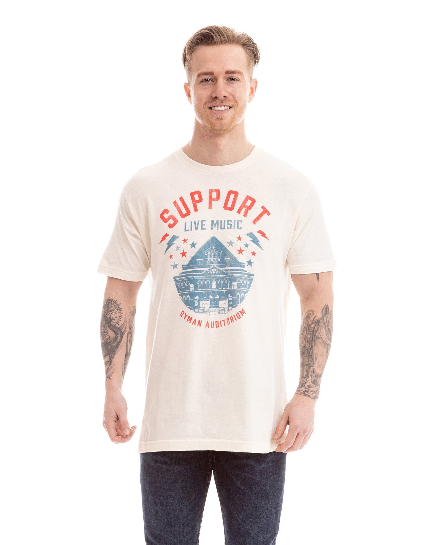Ryman Support Live Music Vintage Building T-Shirt