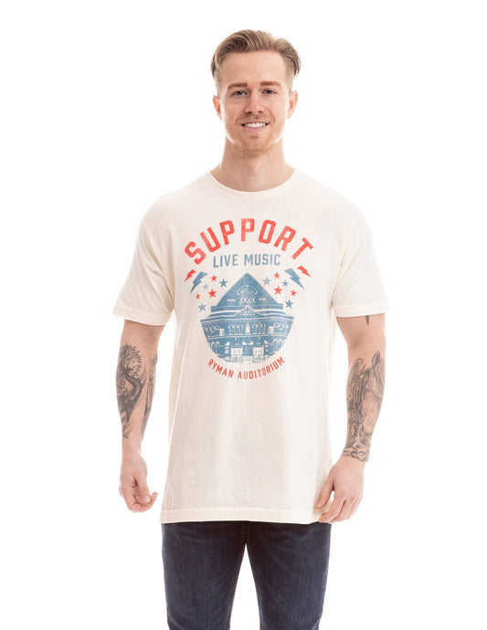 Ryman Support Live Music Vintage Building T-Shirt