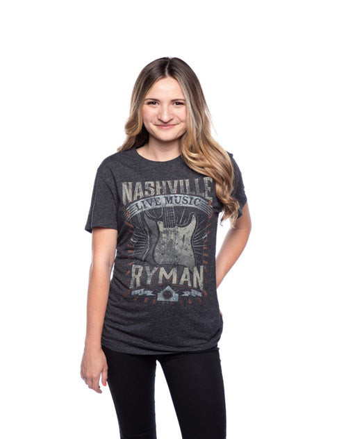 Ryman Unisex Live Music Guitar T-Shirt