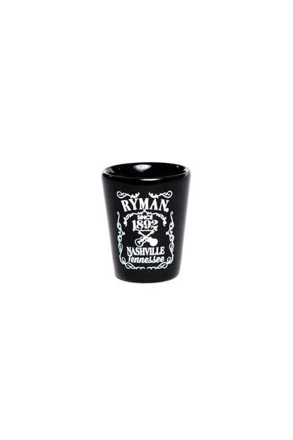 Ryman Whiskey Label Shot Glass