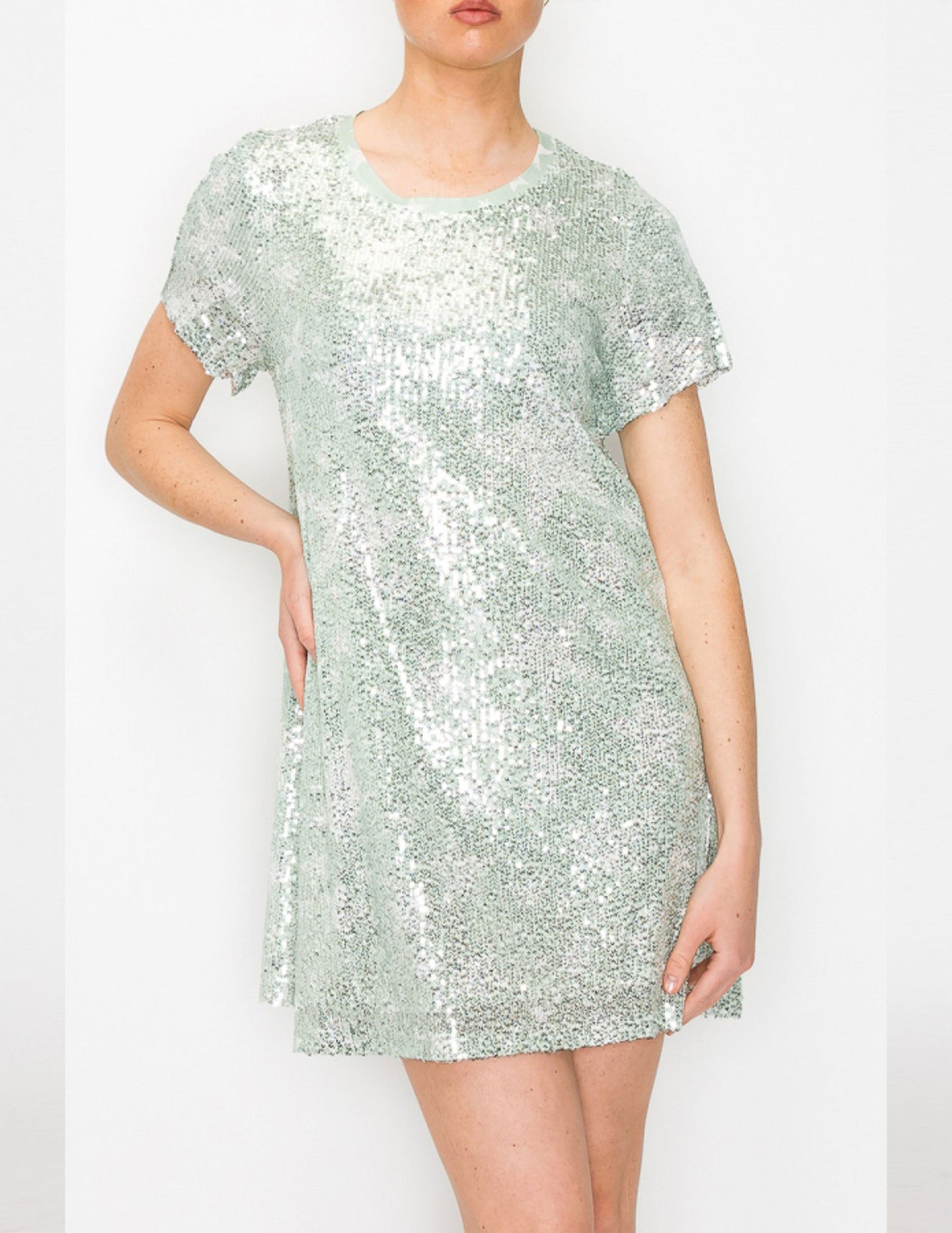 Star Sequin Mini Dress