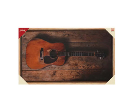 Acoustic Guitar Framed Canvas
