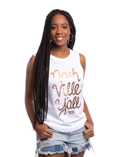 Wildhorse Nashville Y'all Foil Tank