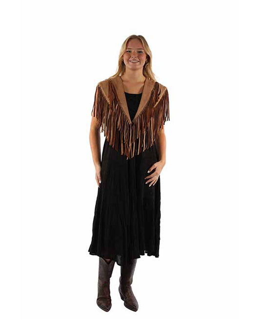Women's Scully Western Short Fringe Shawl