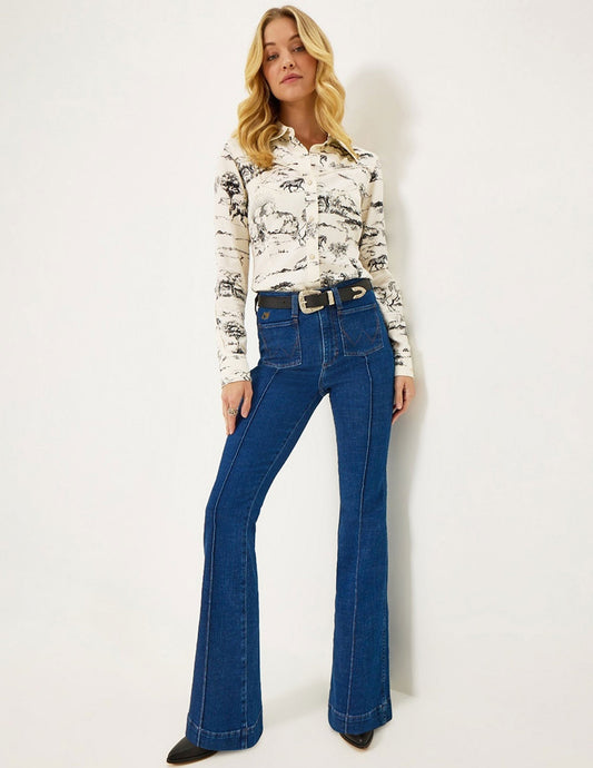 Wrangler® X Lainey Wilson Pin Tintuck Flare Jean