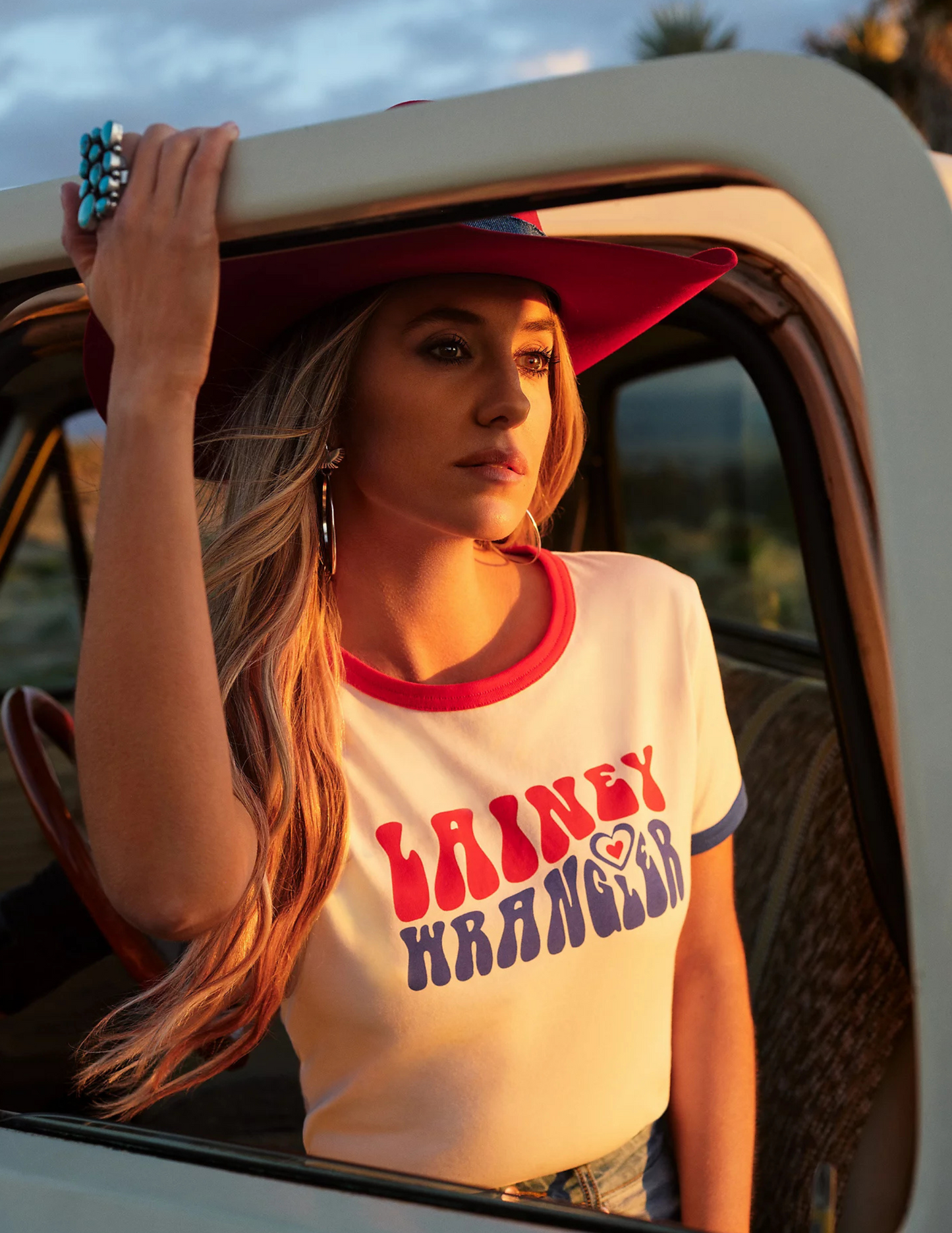 Wrangler® X Lainey Wilson Slim Ringer Short Sleeve T-Shirt