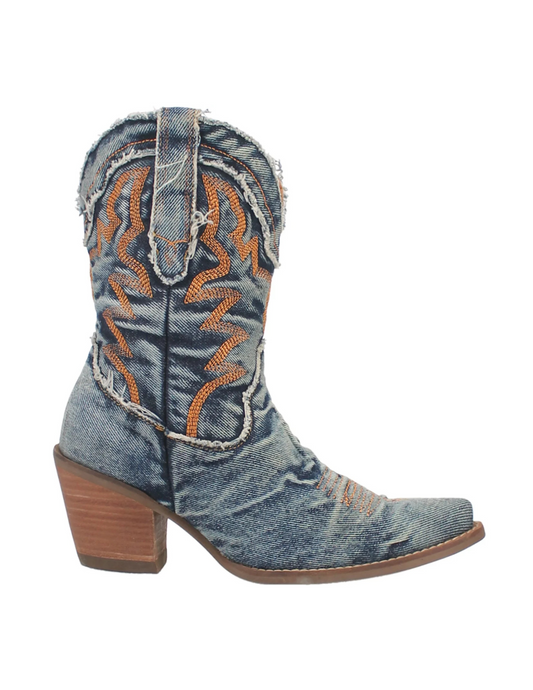 Yall Need Dolly Denim Calf boots by Dingo