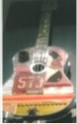 Pink Mixed Media Deco Guitar